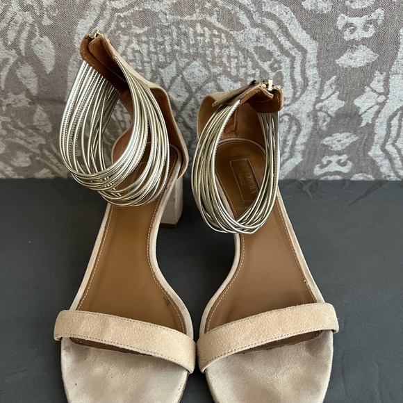 Aquazzura block heel sandals, pre-owned, size 9 US - Picture 2 of 6